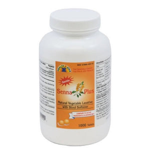 Mckesson Senna Plus Laxative Tablet 50 mg / 8.6 mg Strength Docusate Sodium / Sennosides, One Bottle of 1000 Tablets 61870919