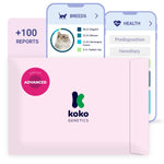 Koko Genetics Advanced DNA Test for Cats, Analyzes & Identifies 40+ Breeds, Ancestry, Offers 146+ Genetic Health and Traits Reports, Lifetime Updates Included