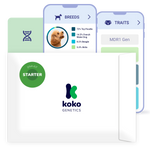 Koko Genetics Starter DNA Test for Dogs, Analyzes & Identifies 400+ Breeds and Offers 25+ Genetic Traits and Ancestry Reports, Lifetime Updates Included