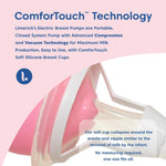 Limerick ComforTouch Kit for PJ's Comfort & Joy Standrd Breast Pumps, Includes 2 Silicone Gaskets, 2 BPA-free Bottles, 4 Silicone Gaskets, & 1-micron Filter with DEHP-free Tubing 38339962