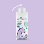 Kate Farms Pediatric Peptide 1.0 Sole-Source Nutrition Formula, Vanilla Flavor, Organic Enzymatically Hydrolyzed Plant-Based Protein Drink, Meal Replacement for Oral & Tube Feeding, 8.45 FL Oz, Pack of 12 or 1 Each 72569507