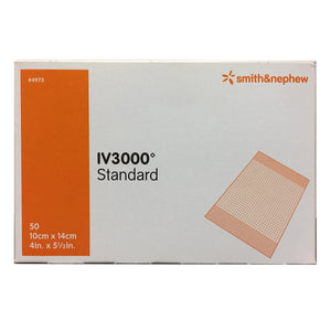 Smith & Nephew Opsite IV3000 Standard Moisture Responsive Catheter Dressing, 4" x 5-1/2", Box of 50