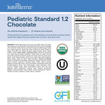 Kate Farms Pediatric Standard 1.2 Formula, Vanilla and Chocolate Flavors, Sole Source Nutrition, Nutritional Supplement Drinks, Feeding Tube Meals, Protein Shakes for Kids, 8.45 FL Oz, Pack of 12 or 1 Each 50140977 75112656