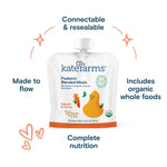 Kate Farms Organic Pediatric Blended Meal, Multiple Flavors, 8G Protein, Organic Whole Foods, Oral or Tube Feed Nutrition, Gluten Free and Non-GMO, 8.45 FL Oz, Pack of 12 or 1 Each 31326128 67889866