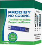 PRODIGY No Coding Blood Glucose Test Strips, Box of 50 Strips 94510232