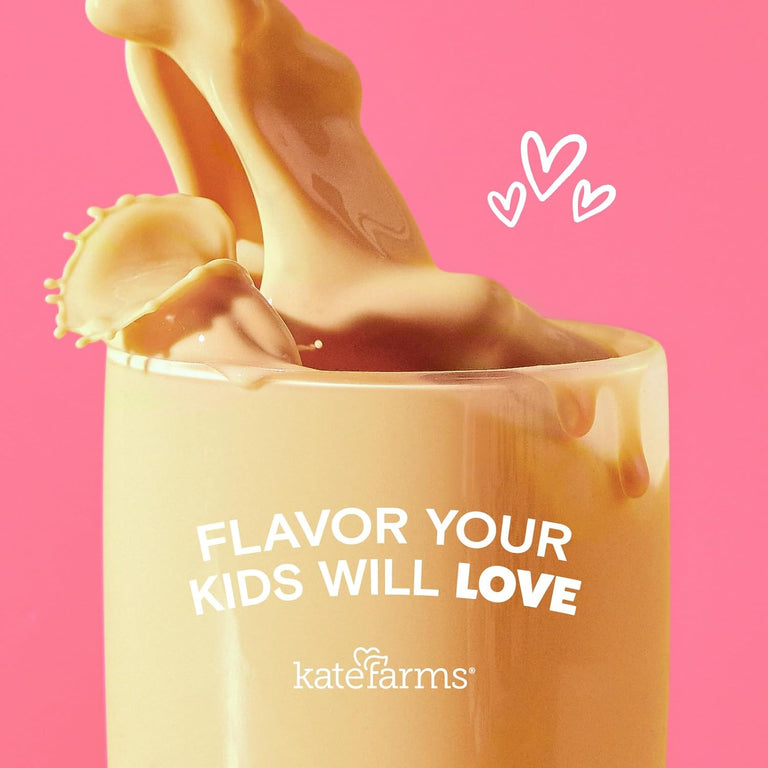 Kate Farms Pediatric Organic Nutrition Shake, Multiple Flavors, 8G of Protein, 27 Vitamins and Minerals, Meal Replacement, Protein Shake, Gluten Free, Non-GMO, 8.45 Fl Oz, Pack of 12 85278924