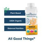 Kate Farms Pediatric Organic Nutrition Shake, Multiple Flavors, 8G of Protein, 27 Vitamins and Minerals, Meal Replacement, Protein Shake, Gluten Free, Non-GMO, 8.45 Fl Oz, Pack of 12 58204931
