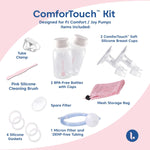 Limerick ComforTouch Kit for PJ's Comfort & Joy Standrd Breast Pumps, Includes 2 Silicone Gaskets, 2 BPA-free Bottles, 4 Silicone Gaskets, & 1-micron Filter with DEHP-free Tubing 38339962