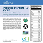Kate Farms Pediatric Standard 1.2 Formula, Vanilla and Chocolate Flavors, Sole Source Nutrition, Nutritional Supplement Drinks, Feeding Tube Meals, Protein Shakes for Kids, 8.45 FL Oz, Pack of 12 or 1 Each 66702505 23548802