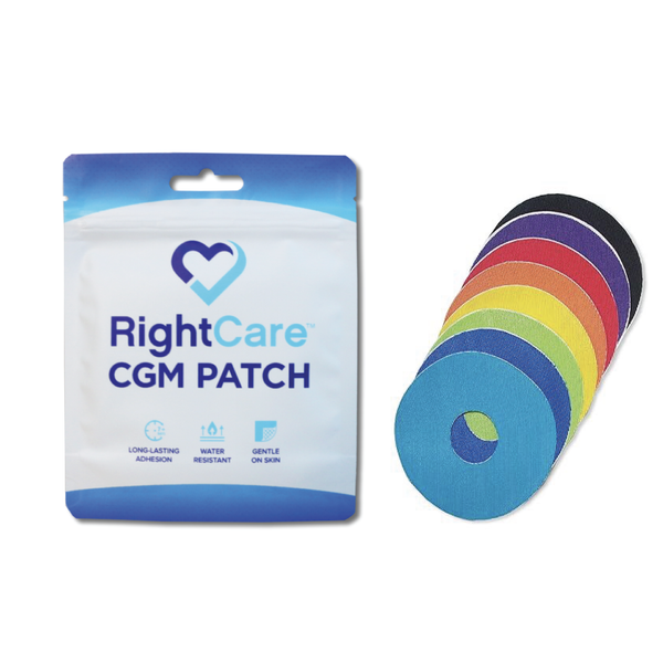 RightCare CGM Adhesive Patch for Libre, Uncovered Circle, Multicolor, Bag of 25 40291081