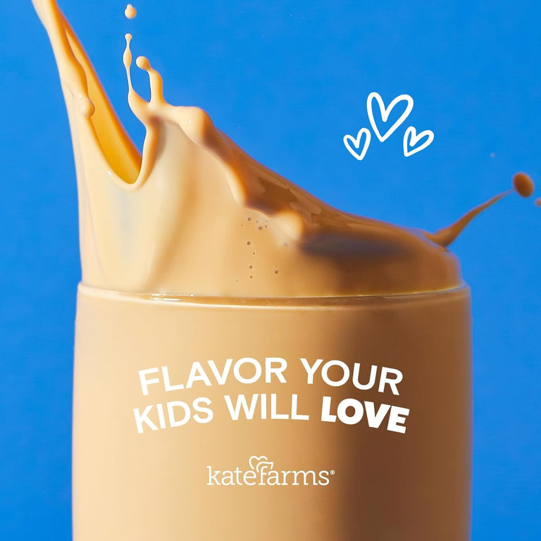 Kate Farms Pediatric Organic Nutrition Shake, Multiple Flavors, 8G of Protein, 27 Vitamins and Minerals, Meal Replacement, Protein Shake, Gluten Free, Non-GMO, 8.45 Fl Oz, Pack of 12 58204931