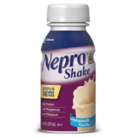 Nepro with CARBSTEADY Oral Supplement Vanilla Flavor Liquid 8 oz. Bottle, Case of 24 Bottles 84954443