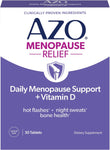 AZO Daily Menopause Relief + Vitamin D for Women, 30 Ct