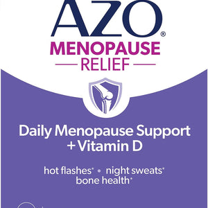 AZO Daily Menopause Relief + Vitamin D for Women, 30 Ct
