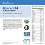 Kate Farms Adult Standard 1.4 Formula, Chocolate, Vanilla, and Plain Flavors, Sole Source Nutrition, Meal-Replacement Shake or Supplemental Drink, Complete Vegan Protein Shake, 11 FL Oz, Pack of 12 or 1 Each 50009417 41511943