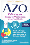 AZO D-Mannose Urinary Health Ready to Mix Packets, Raspberry Lemonade, 10 Ct