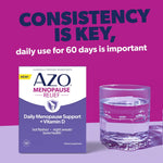 AZO Daily Menopause Relief + Vitamin D for Women, 30 Ct