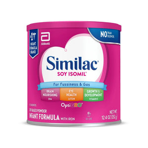 Similac Soy Isomil Powder 352g Can, Non-sterile, Soy Infant Formula with Iron