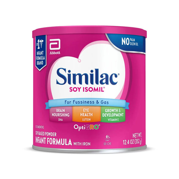 Similac Soy Isomil Powder 352g Can, Non-sterile, Soy Infant Formula with Iron