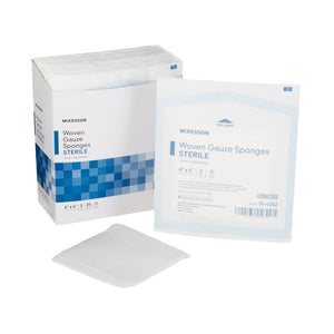 McKesson Gauze Sponge, 4 X 4 Inch, Sterile, 12-Ply, Square, Case of 600 Packs (2 Gauze per Pack)