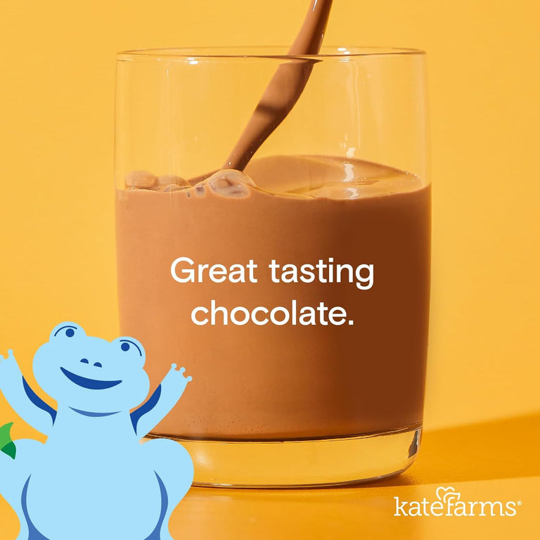 Kate Farms Pediatric Standard 1.2 Formula, Vanilla and Chocolate Flavors, Sole Source Nutrition, Nutritional Supplement Drinks, Feeding Tube Meals, Protein Shakes for Kids, 8.45 FL Oz, Pack of 12 or 1 Each 50140977 75112656