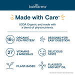 Kate Farms Organic Plant Based Nutrition Shake, Vanilla, Chocolate, and Coffee Flavors, 16g protein, 27 Vitamins and Minerals, Meal Replacement, Protein Shake, Gluten Free, Non-GMO, 11 oz, 11 FL Oz, Pack of 12 or 1 Each 38288507 72432039