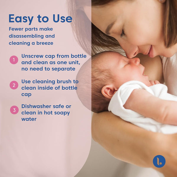 Limerick 4oz Breast Milk Storage Bottles, BPA Free & Dishwasher Safe ...