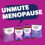 AZO Menopause Relief Nighttime Gummies with Melatonin Daily Supplement, Support for Hot Flashes, Night Sweats & Sleep, 30 Ct