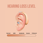 Otofonix Helix Rechargeable OTC Hearing Aids with Advanced Noise Cancellation, Behind-the-Ear Nearly-Invisible Fit, for Seniors & Adults with Moderate to Severe Hearing Loss, 1 Pair, Beige