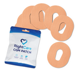 RightCare CGM Adhesive Synthetic Patch, G6, Tan, Bag of 25