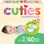 Cuties Complete Care Diapers, Skin Smart, Absorbent, Hypoallergenic, Flexible and Secure Tabs, Comes in Multiple Sizes 88738045
