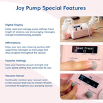 Limerick Joy Standard Digital Breast Pump, Hospital Grade Compression & Vaccum Technology, Dual Soft Silicone Breast Cups, Digital Display 84415801