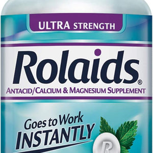 Rolaids Ultra Strength Antacid/Calcium Magnesium Supplement, Mint, 72 Tablet Bottle 19735959