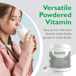 NanoVM Unflavored Pediatric Supplement, 275 Gram Jar Powder, 1 Each 27428198