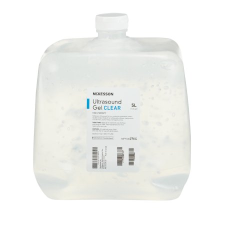 McKesson Ultrasound Gel, Clear, 5 Liters, Cubitainer, Ultrasound and Laser Transmission, Case of 4 94166922