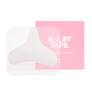 Booby Tape Anti-Wrinkle Silicone Chest Pad, Medical Grade, Reusable Overnight Skin Treatment, 1 Count 73067644