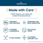 Kate Farms Organic Plant Based Nutrition Shake, Vanilla, Chocolate, and Coffee Flavors, 16g protein, 27 Vitamins and Minerals, Meal Replacement, Protein Shake, Gluten Free, Non-GMO, 11 oz, 11 FL Oz, Pack of 12 or 1 Each 36727887 98777883