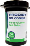 PRODIGY No Coding Blood Glucose Test Strips, Box of 50 Strips 94510232