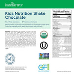 Kate Farms Pediatric Organic Nutrition Shake, Multiple Flavors, 8G of Protein, 27 Vitamins and Minerals, Meal Replacement, Protein Shake, Gluten Free, Non-GMO, 8.45 Fl Oz, Pack of 12 73916748