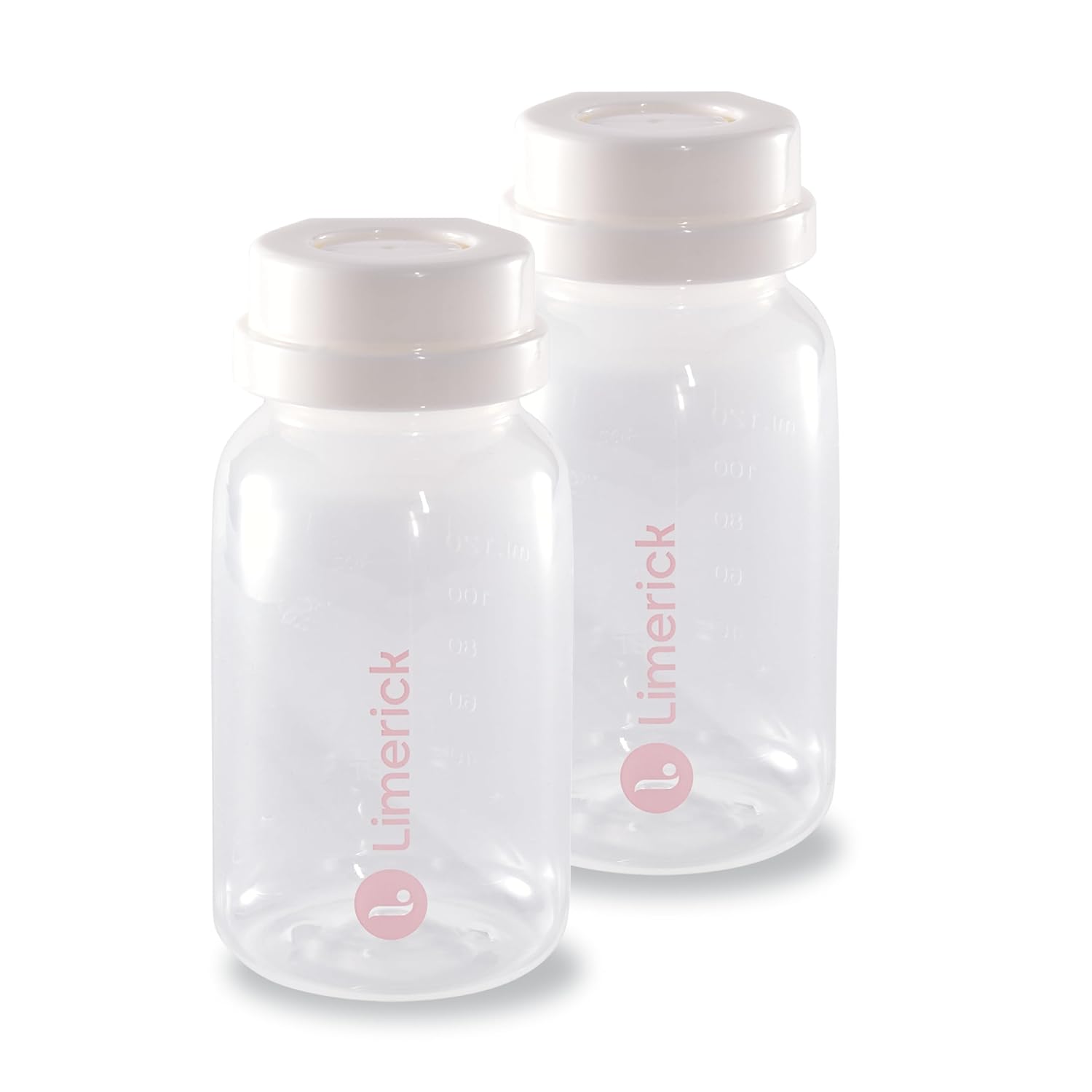 Limerick 4oz Breast Milk Storage Bottles, BPA Free & Dishwasher Safe, Formula Storage Bottles