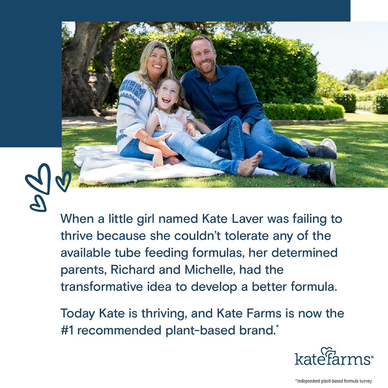 Kate Farms Pediatric Standard 1.2 Formula, Vanilla and Chocolate Flavors, Sole Source Nutrition, Nutritional Supplement Drinks, Feeding Tube Meals, Protein Shakes for Kids, 8.45 FL Oz, Pack of 12 or 1 Each 66702505 23548802