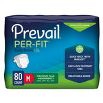 Prevail Per-Fit Unisex Daily Briefs, Maximum Plus Absorbency, Refastenable Tabs 89300472