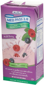Hormel Med Pass 2.0 Oral Supplement Wild Berry 32 oz. Box Ready to Use 80000839