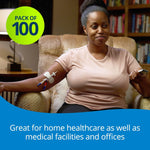 TIDI 3300M Grip-Lok Medium Securement Device, Flexible Material, Low-Profile Design for Comfort, White, Pack of 100 98777400