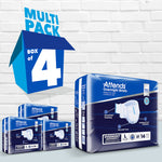 Attends Extended Wear Overnight Briefs, Heavy Absorbency, White 45376900