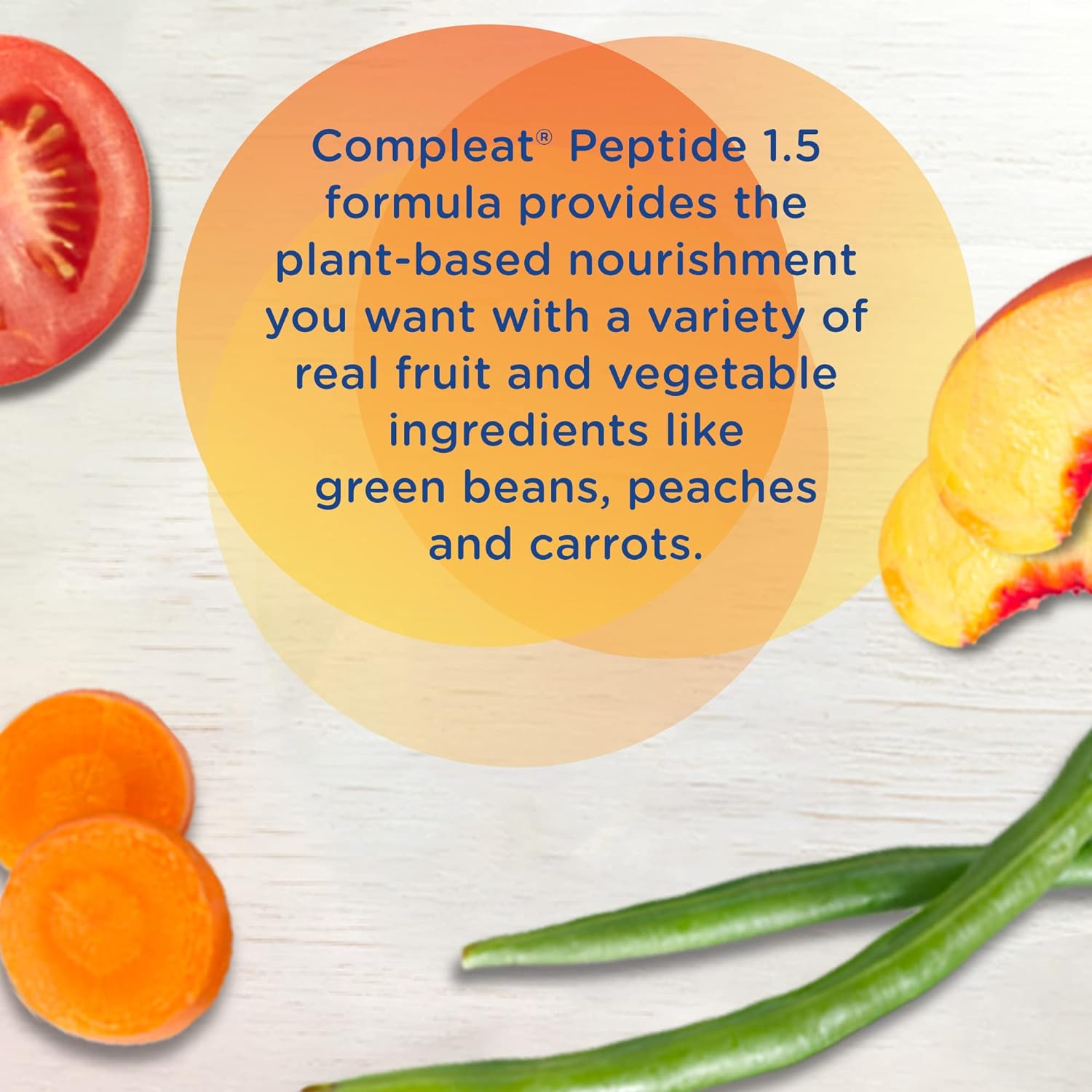 Compleat Peptide 1.5 Tube Feeding Formula, Fruit / Vegetable Medley ...