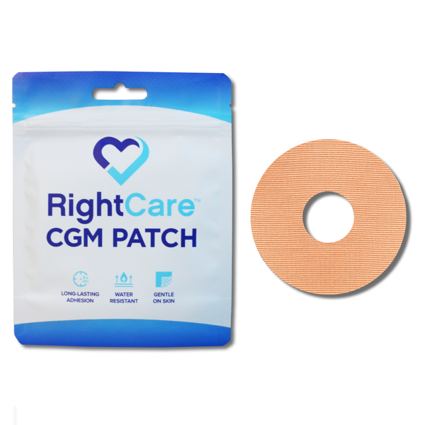 RightCare CGM Adhesive Synthetic Patch for Libre, Uncovered Circle, Tan, Bag of 25 25766166