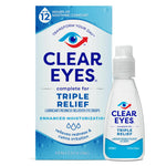 Clear Eyes Triple Relief Lubricant Eye Drops, 0.5 fl oz 18344582