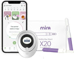 Mira Fertility MAX Starter Kit, Predict & Confirm Ovulation + 6 Day Fertility Window, Mira Analyzer, 20 Mira Max Wands to Track Actual E3G, LH, & Progesterone (PdG) Levels + Mira App Included 64563300