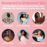 Booby Tape Silicone Nipple Covers, Reusable Adhesive Breast Petals, Nude, 7.5 cm each, 1 Pair 62157176